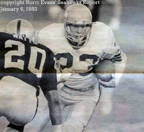copyright Norm Evans Seahawks Report January 6, 1983