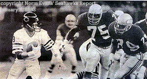 Norm Evans Seahawk Report, January 6, 1983, Photos by Rich Baker and Corky Trewin