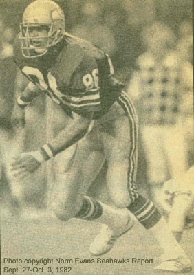 Photo from Norm Evans' Seahawks Report, 1982