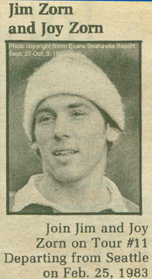 Photo from Norm Evans' Seahawks Report, 1982