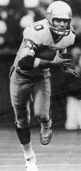Steve Largent picture scanned from Inside the Seahawks Magazine