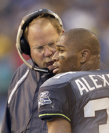 Shaun Alexander and Mike Holmgren