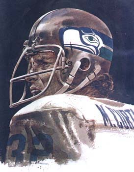 Photo scanned from Inside the Seahawks magazine