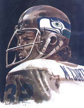 Photo scanned from Inside the Seahawks magazine