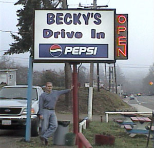 Rocky Rasley at my burger shack!